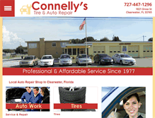 Tablet Screenshot of connellystireandautorepair.com